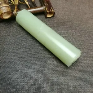 Natural Kunlun Jade Rough Nephrite Raw (110g, 9.3x2.3cm)