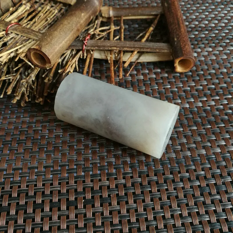 Natural Kunlun Jade Rough Nephrite Raw (113g,6X2.9cm)