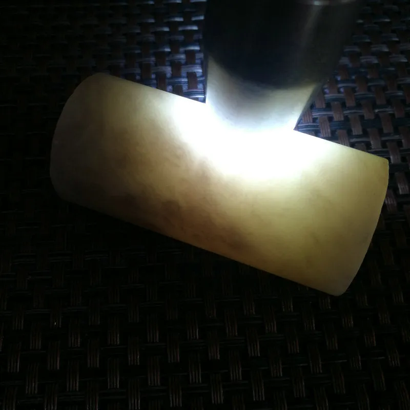 Natural Kunlun Jade Rough Nephrite Raw (113g,6X2.9cm)