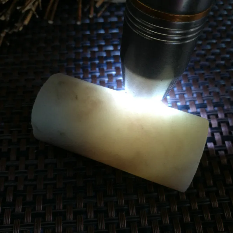 Natural Kunlun Jade Rough Nephrite Raw (113g,6X2.9cm)