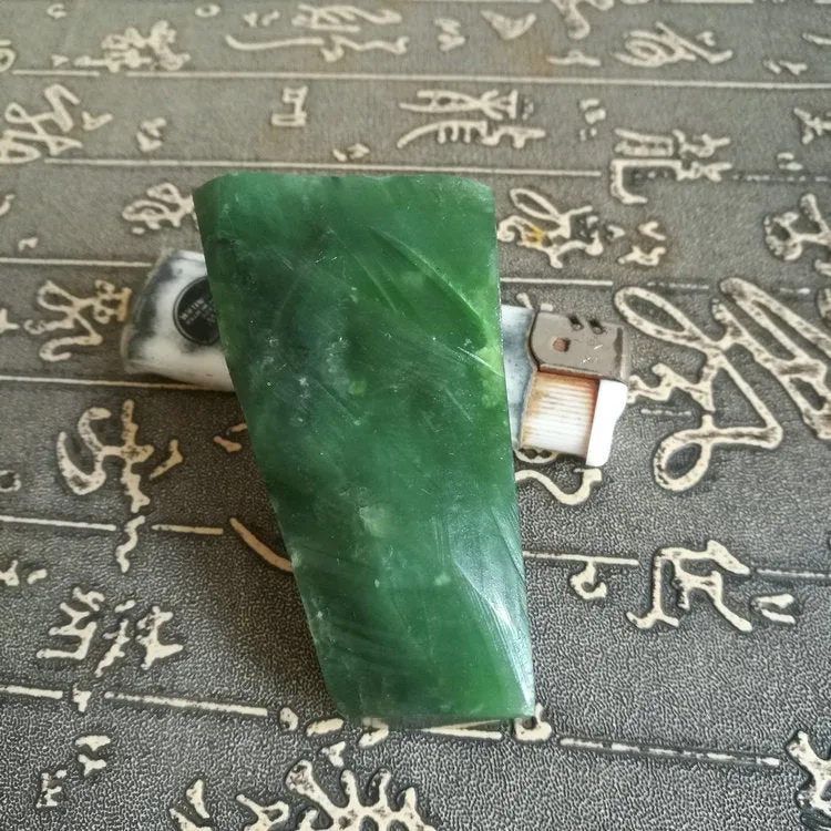 Natural Kunlun Jade Rough Nephrite Raw (150g, 6.7X3.5X2cm)