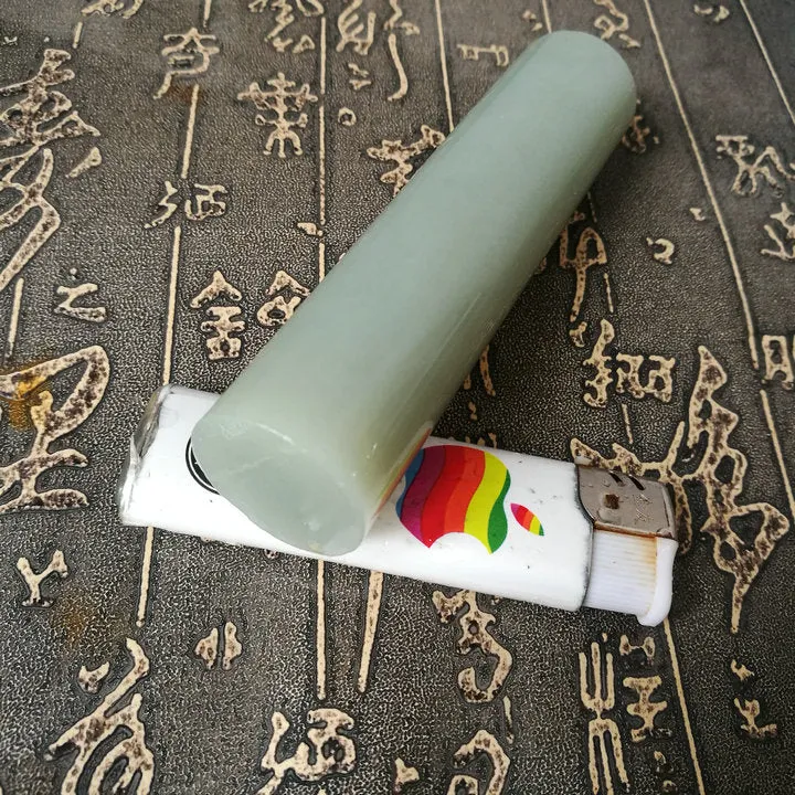 Natural Kunlun Jade Rough Nephrite Raw (161g, 10.5X2.5X2.5cm)