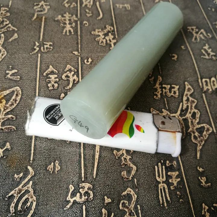 Natural Kunlun Jade Rough Nephrite Raw (161g, 10.5X2.5X2.5cm)