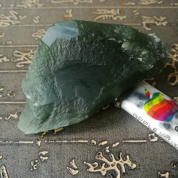 Natural Kunlun Jade Rough Nephrite Raw (175g, 10X4.5X4.5cm)