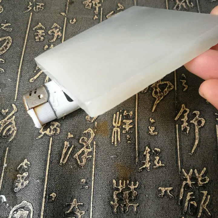 Natural Kunlun Jade Rough Nephrite Raw (181g, 8X8X0.9cm)