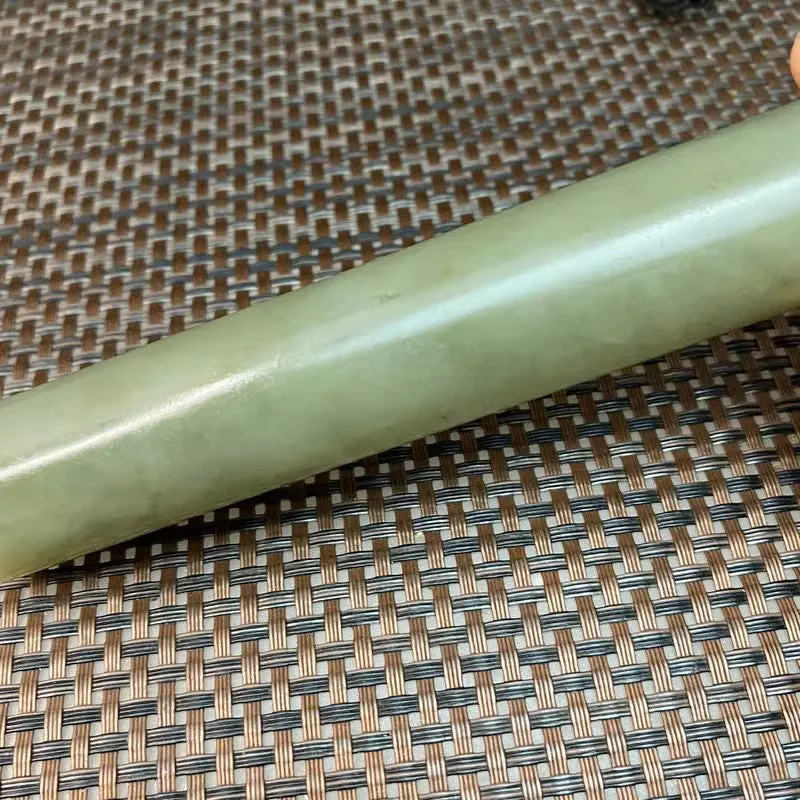 Natural Kunlun Jade Rough Nephrite Raw (216g,14.8X2.5cm)