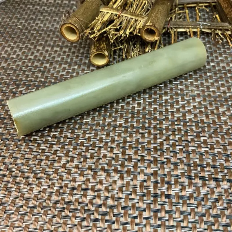 Natural Kunlun Jade Rough Nephrite Raw (216g,14.8X2.5cm)