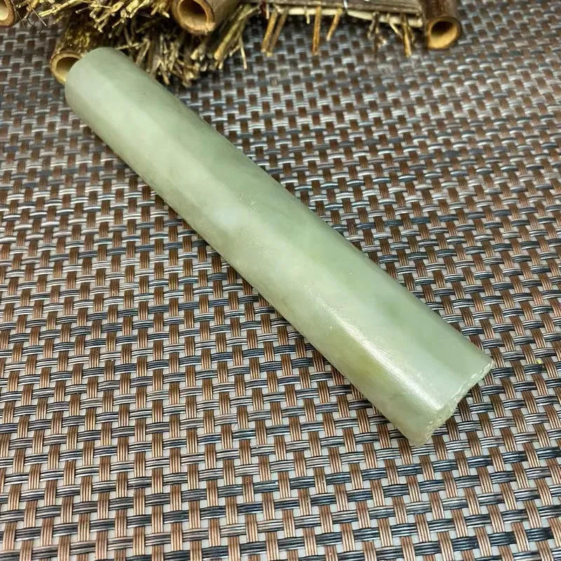 Natural Kunlun Jade Rough Nephrite Raw (216g,14.8X2.5cm)