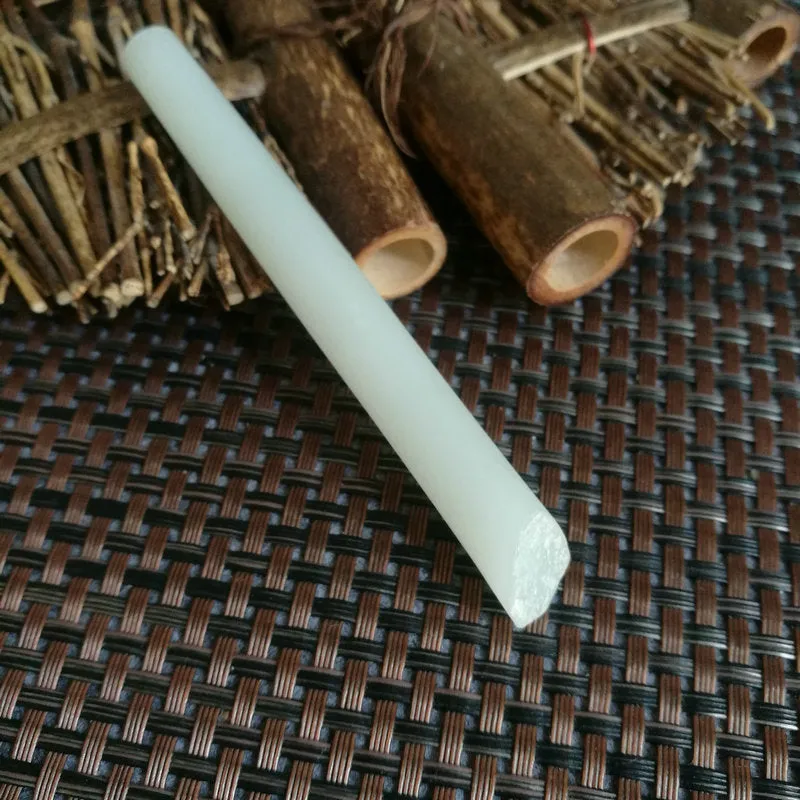 Natural Kunlun Jade Rough Nephrite Raw (22g,10X0.9X1cm)