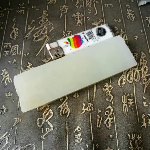 Natural Kunlun Jade Rough Nephrite Raw (240g, 13X3.8X1.5cm)