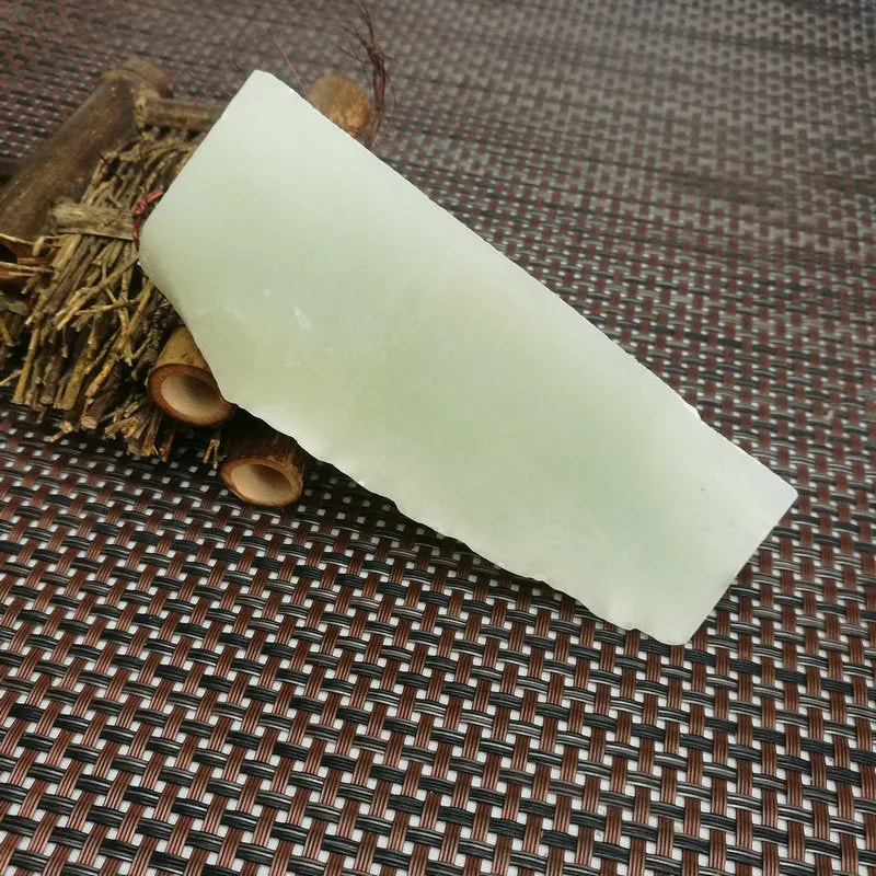 Natural Kunlun Jade Rough Nephrite Raw (248g,12X4.8X3.5cm)