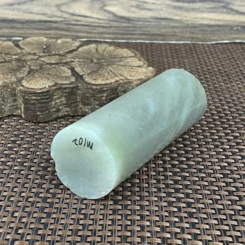 Natural Kunlun Jade Rough Nephrite Raw (303g,10X3.6cm)