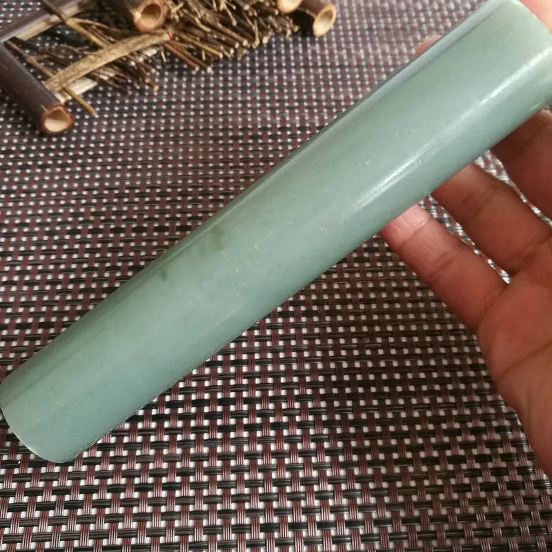 Natural Kunlun Jade Rough Nephrite Raw (367g,16X3.1cm)