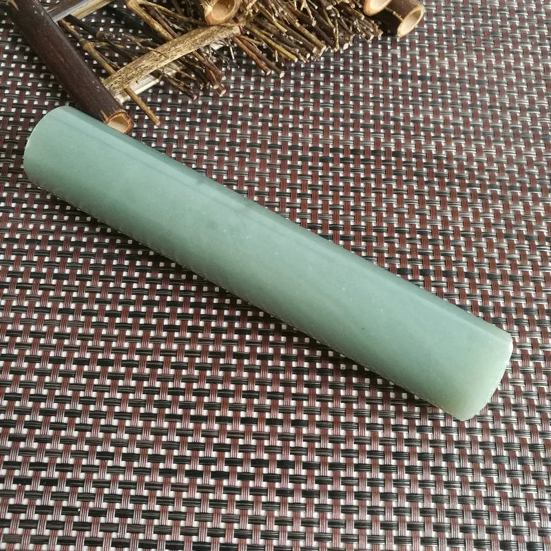 Natural Kunlun Jade Rough Nephrite Raw (367g,16X3.1cm)
