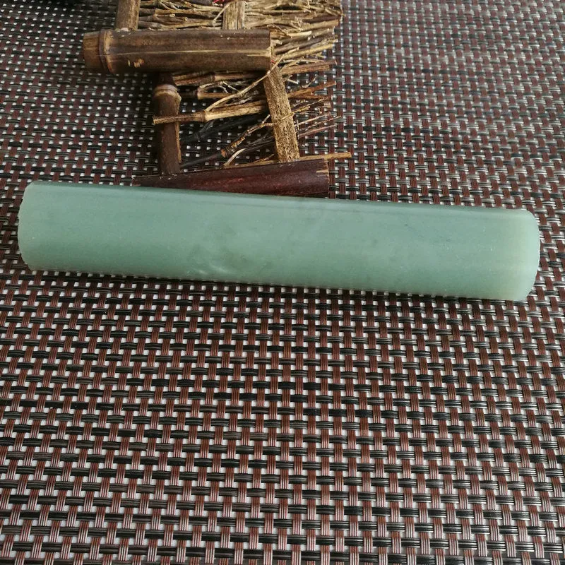 Natural Kunlun Jade Rough Nephrite Raw (367g,16X3.1cm)