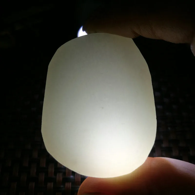 Natural Kunlun Jade Rough Nephrite Raw (57g,4.7X3.7X1.4cm)