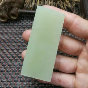 Natural Kunlun Jade Rough Nephrite Raw (65g, 7X2.8X1cm)