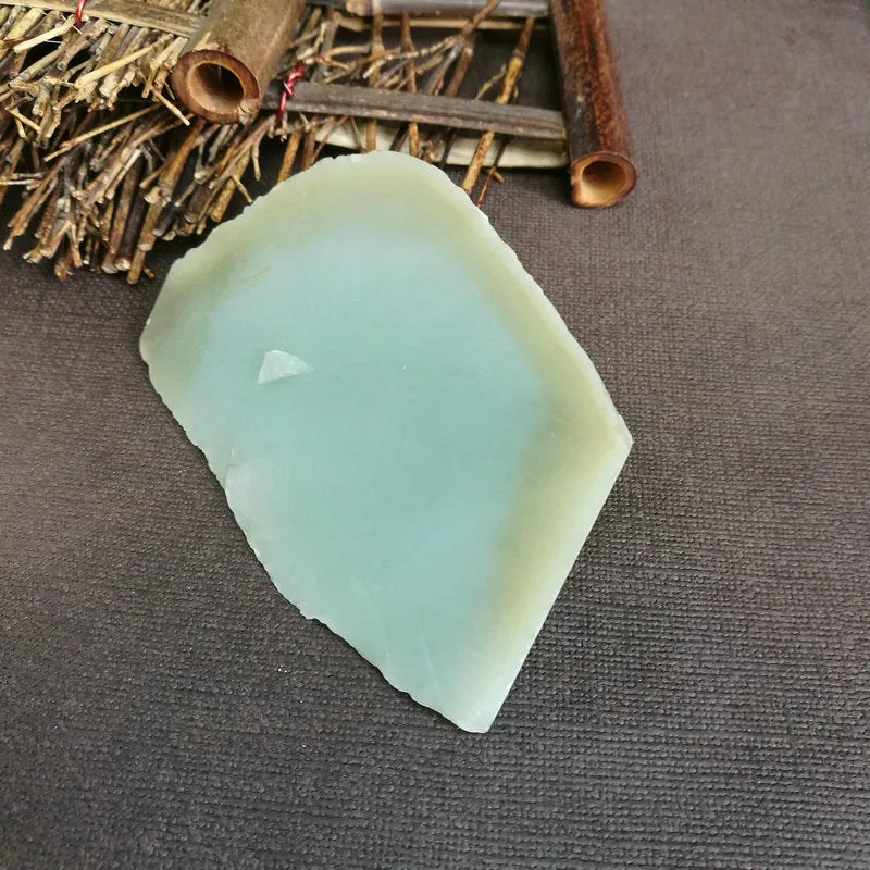 Natural Kunlun Jade Rough Nephrite Raw (9.5X6X2cm)
