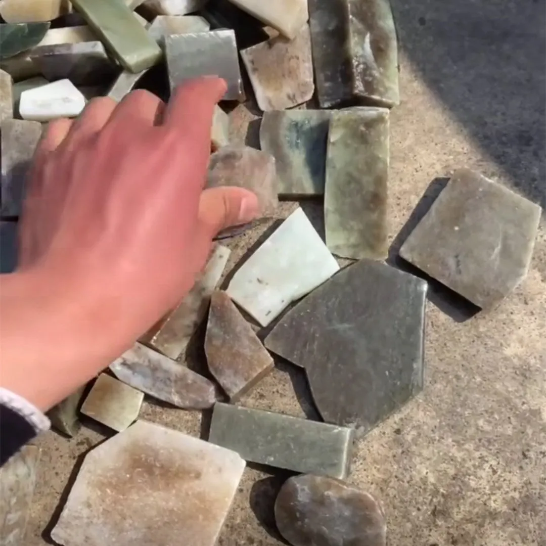 Natural Kunlun Jade Rough Nephrite Remains Around 9.3kg