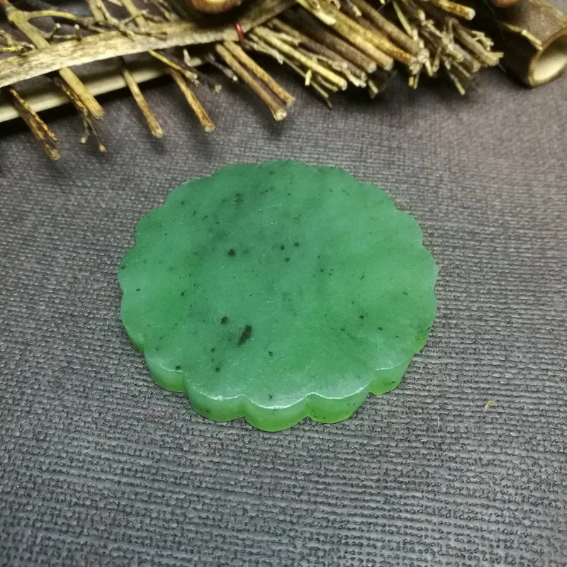 Natural Siberian Jade Rough Nephrite Raw (81g,5.3X1.3cm)
