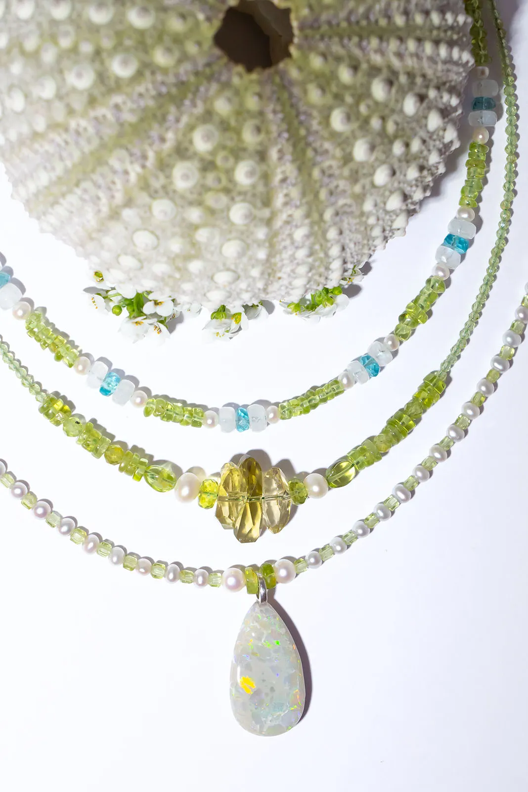 Necklace Australian Opal Mintabie Peri