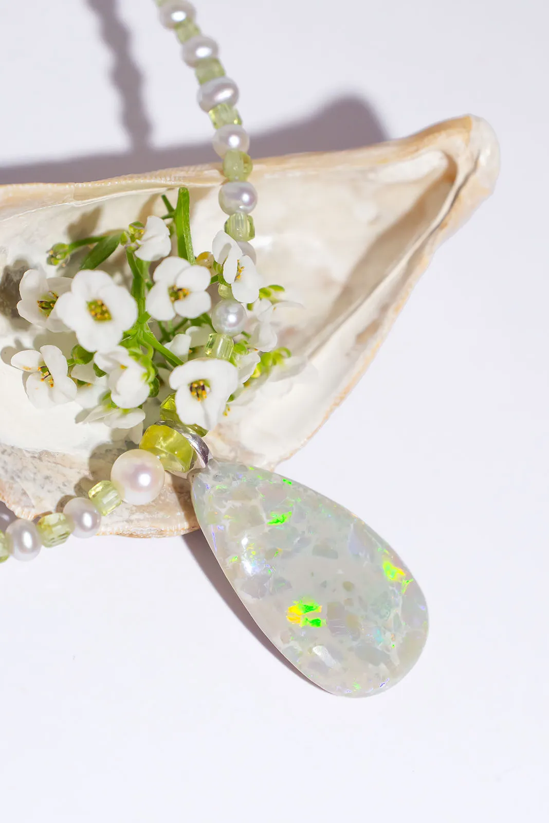 Necklace Australian Opal Mintabie Peri
