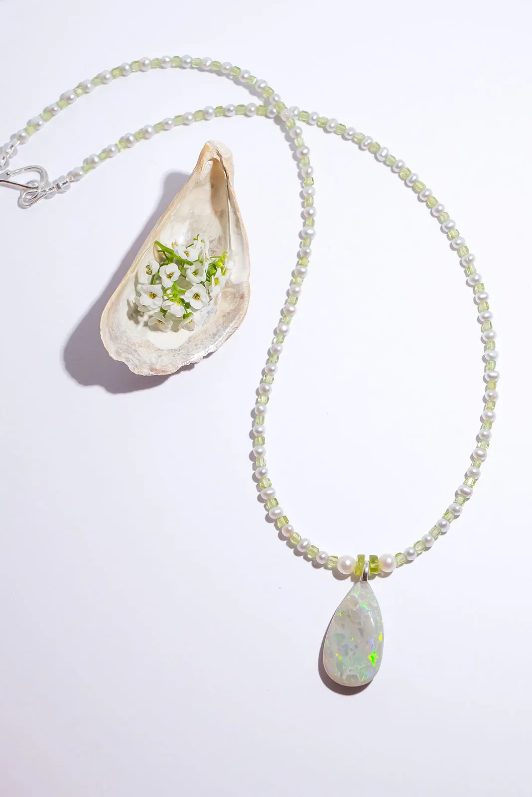 Necklace Australian Opal Mintabie Peri