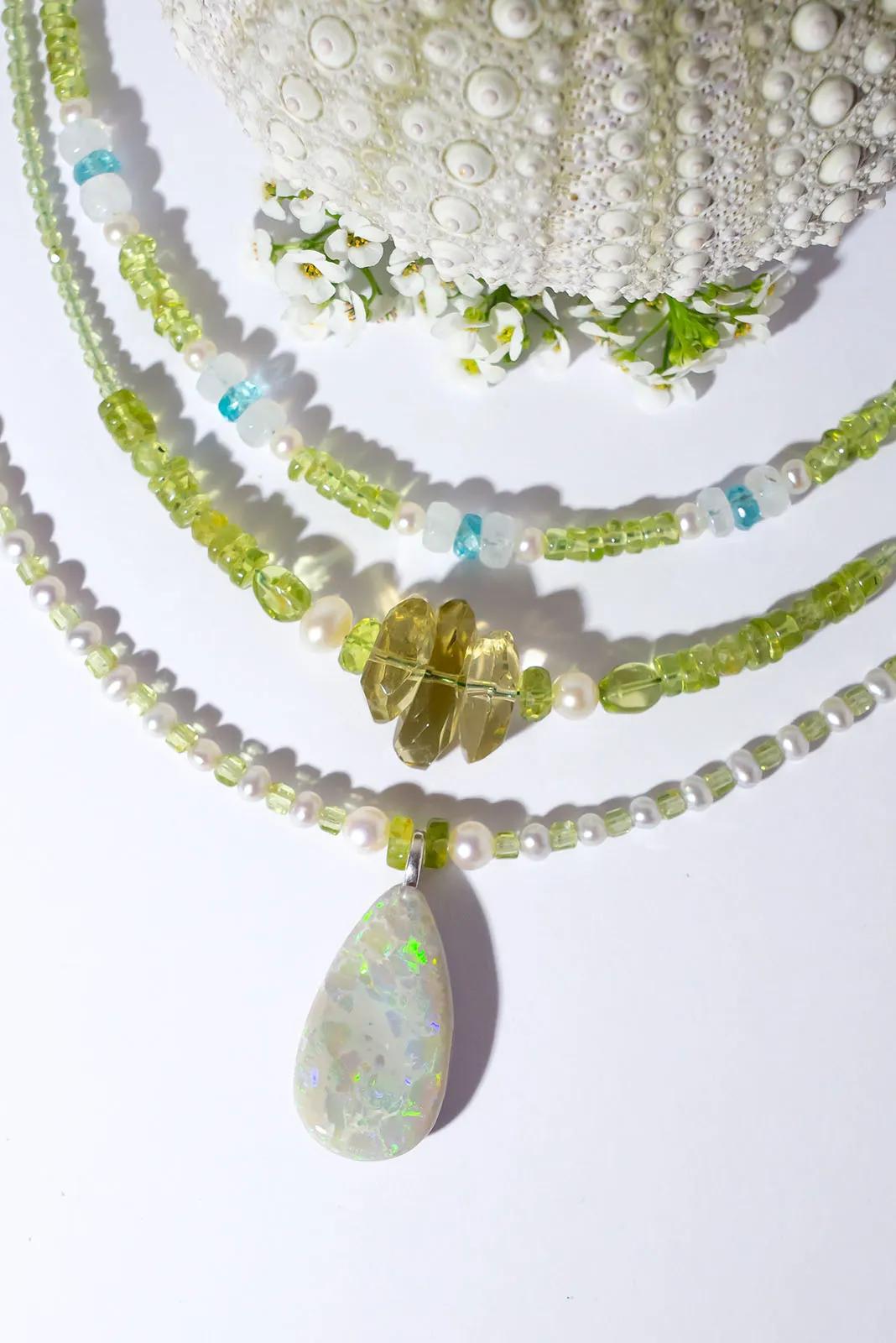 Necklace Australian Opal Mintabie Peri