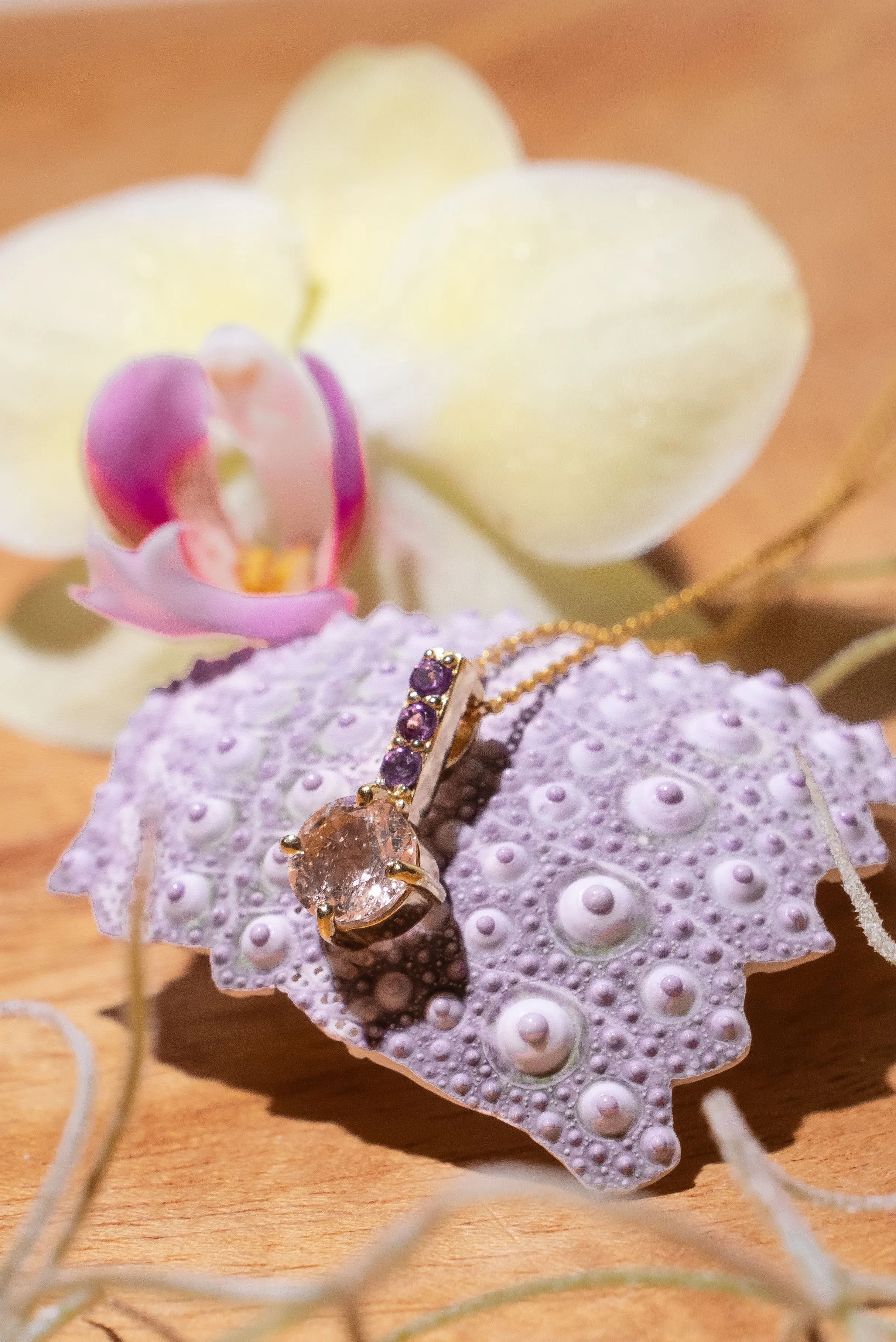 Pendant Luna Sparkle Morganite