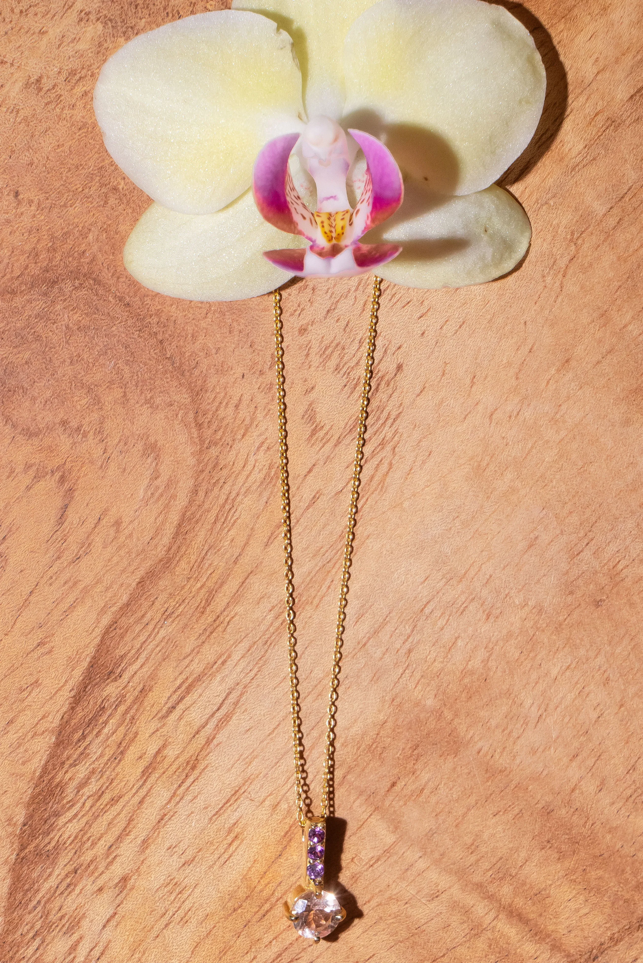 Pendant Luna Sparkle Morganite