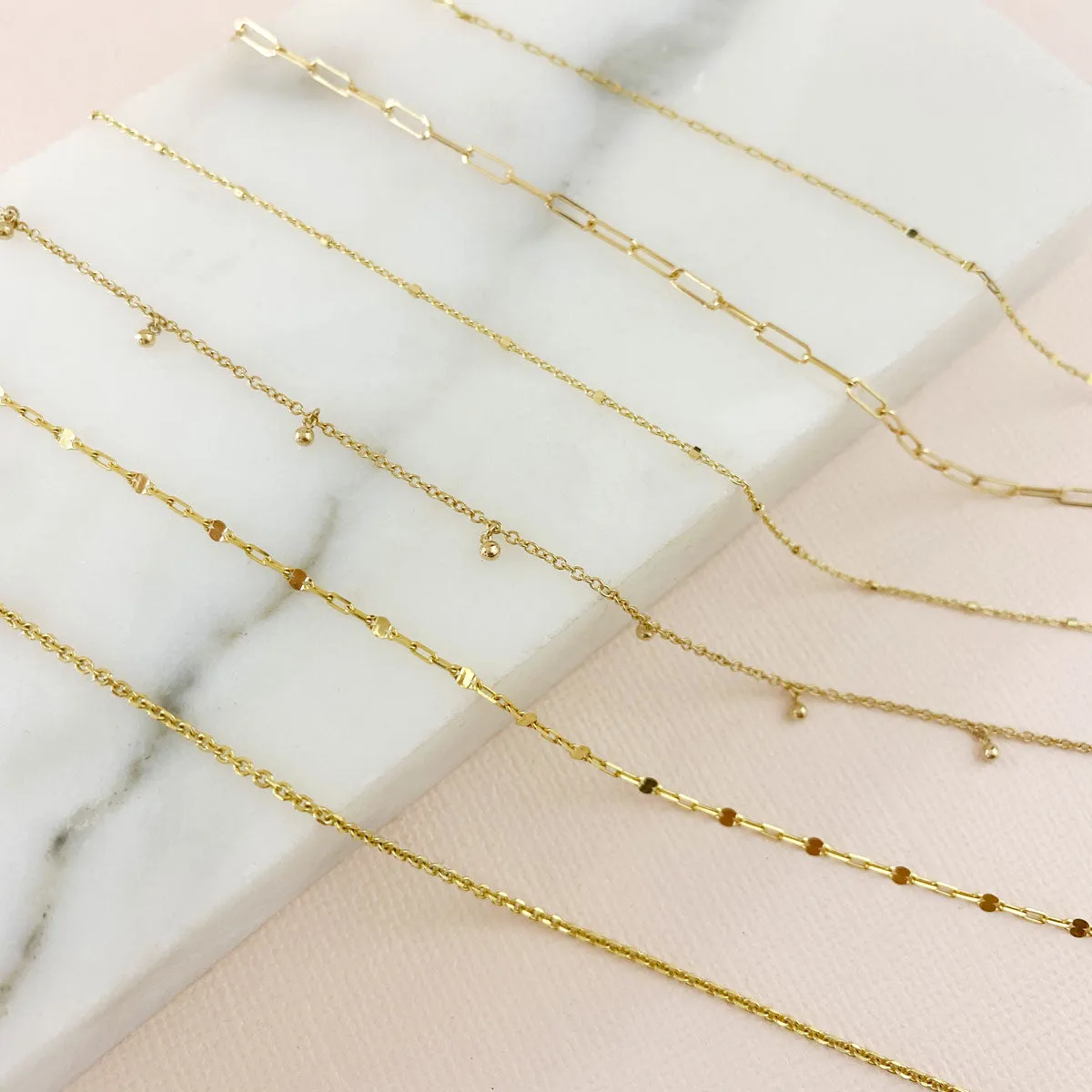 Petit Sequin Chain Anklet