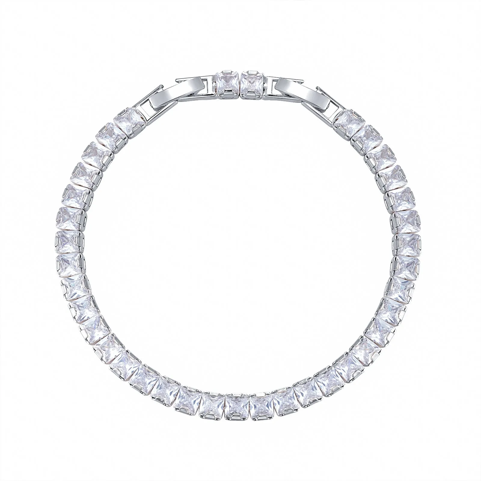 Pretty 5A Cubic Zirconia Crystals Bracelet Chains  for Bridal CK10053