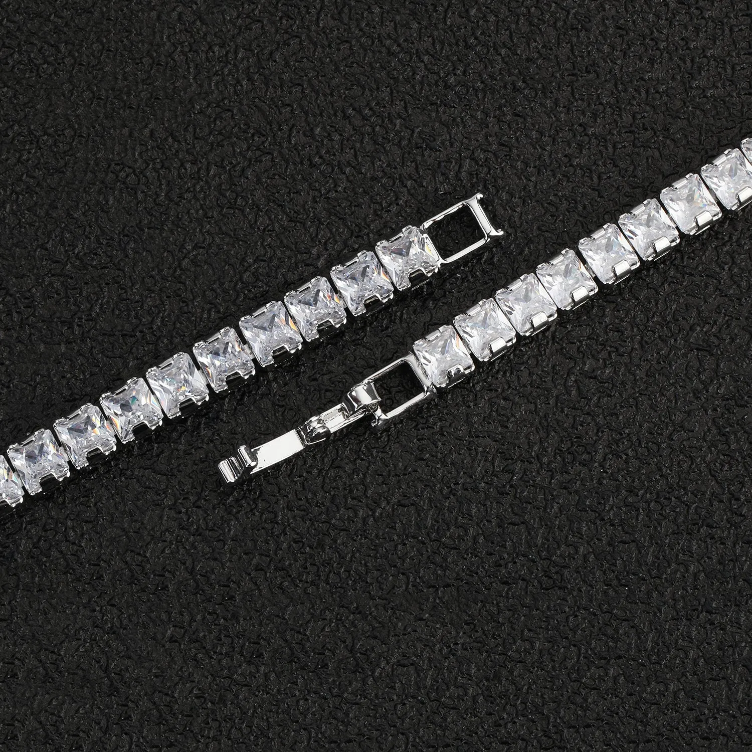 Pretty 5A Cubic Zirconia Crystals Bracelet Chains  for Bridal CK10053