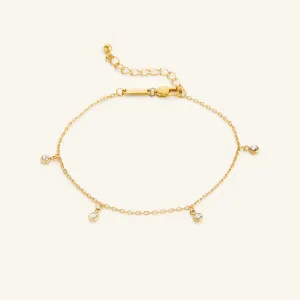 Raining Bezel Anklet