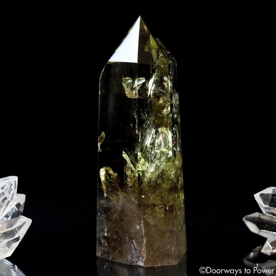 (Reserved) Citrine Smoky Phantom Quartz Crystal Generator Point w/ Rainbows
