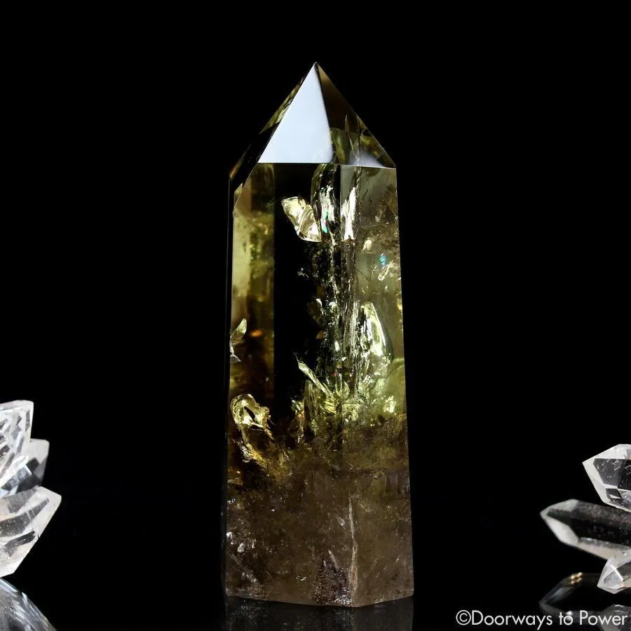 (Reserved) Citrine Smoky Phantom Quartz Crystal Generator Point w/ Rainbows