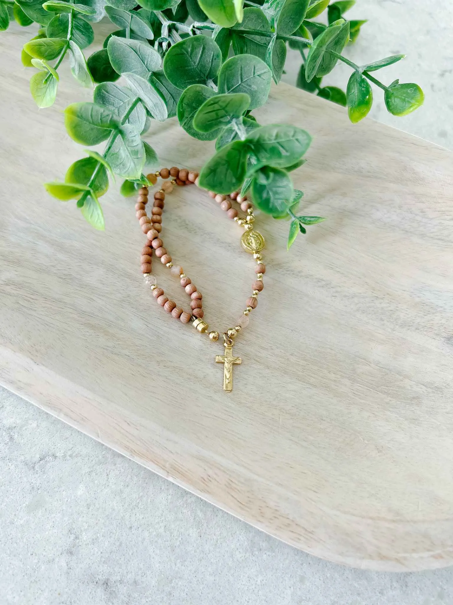 Rosewood - Full Rosary Bracelet