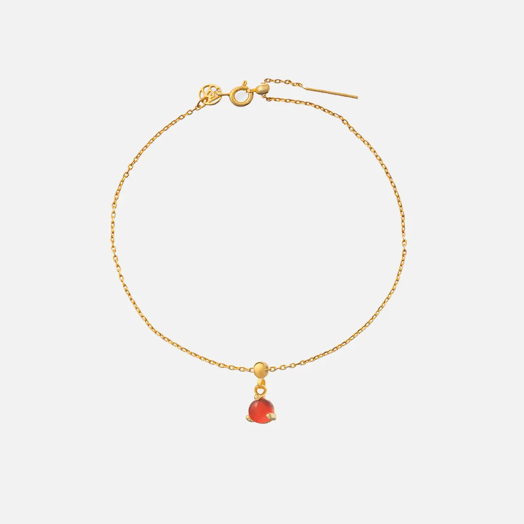 Ruby July Birthstone Bracelet