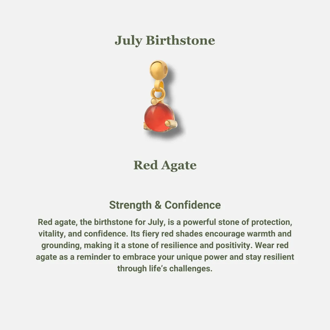 Ruby July Birthstone Bracelet