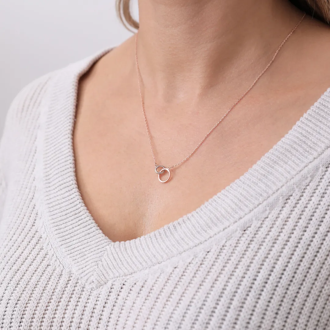 Ruby Necklace Rose Gold