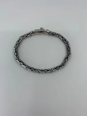 Sterling Silver Byzantine Bracelet