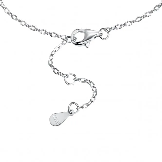 Sterling Silver Rhodium Plated Blue Evil Eye Bracelet ERLB055