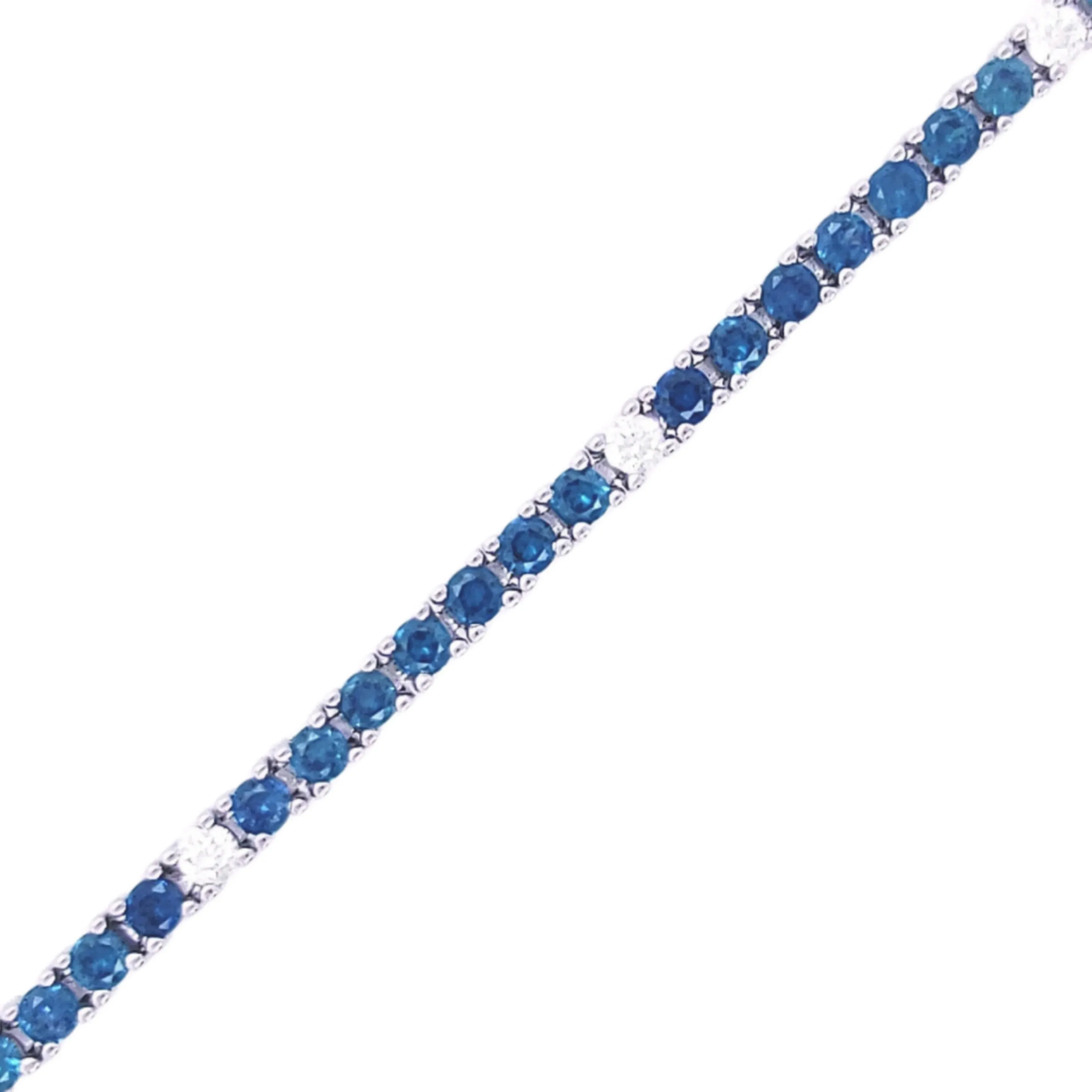 Sterling Silver Ruby, Emerald, and Sapphire 3.5mm Colored CZ Stone Bracelets