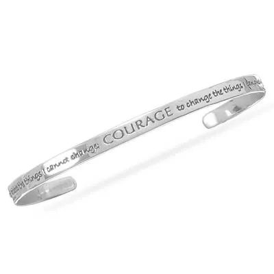 Sterling Silver Serenity Cuff Bracelet