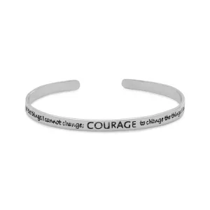 Sterling Silver Serenity Cuff Bracelet