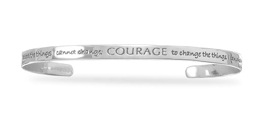 Sterling Silver Serenity Cuff Bracelet