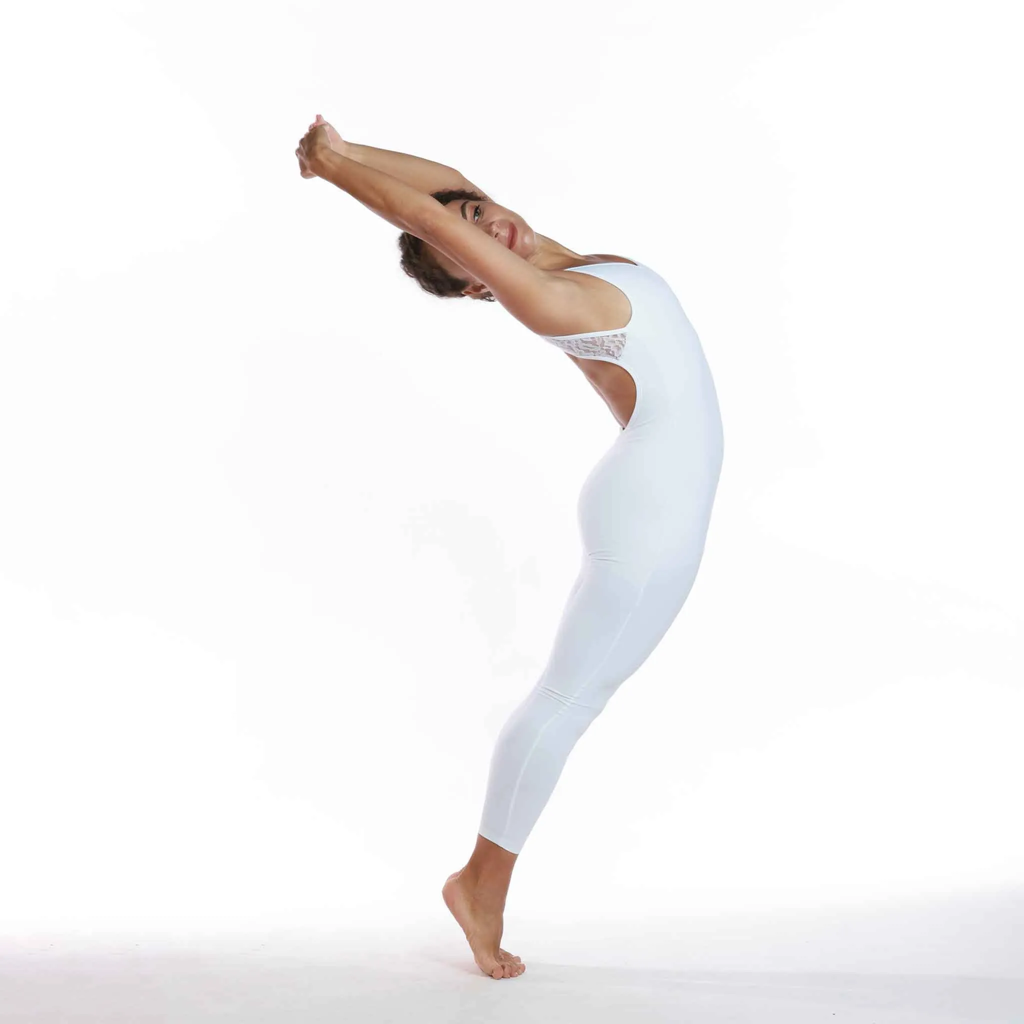 TANK SLEEVE LACE UNITARD FOR DANCE AND YOGA