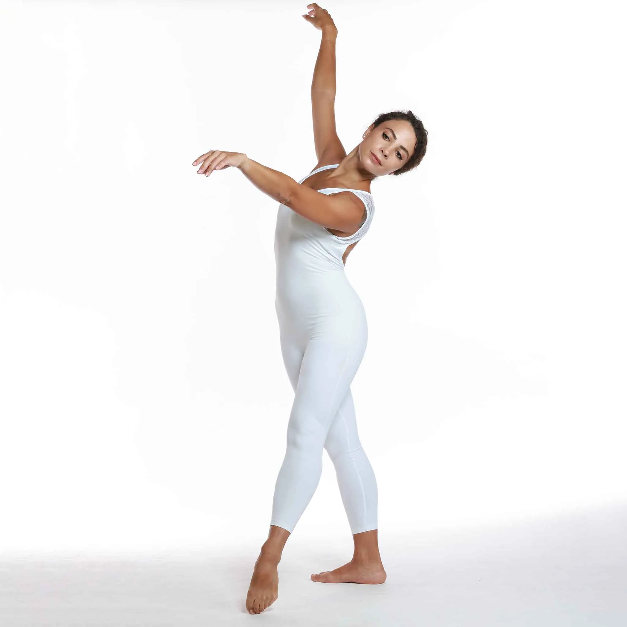 TANK SLEEVE LACE UNITARD FOR DANCE AND YOGA