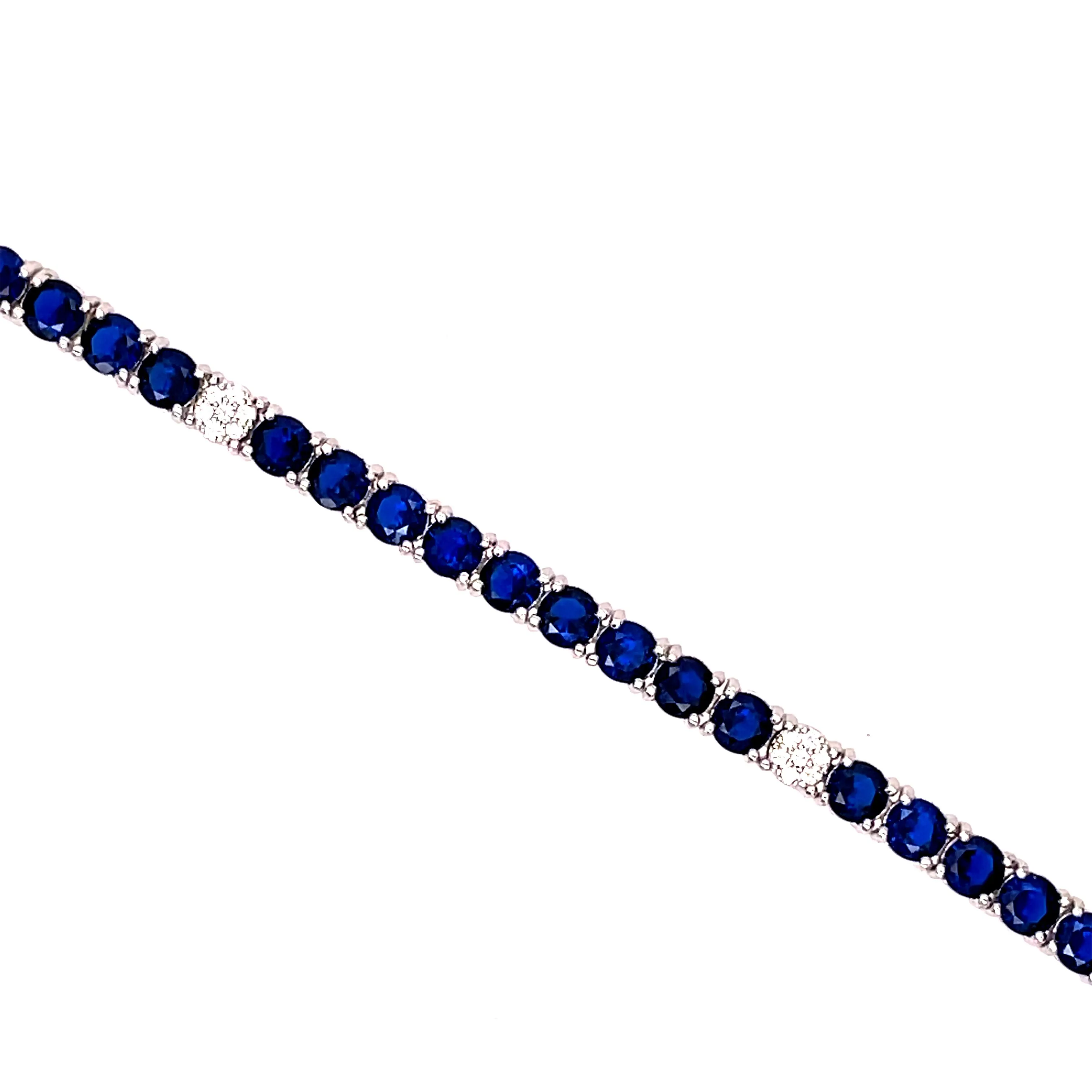 Tennis Bracelet with CZ Accent (3.5 mm - 4 Prong)