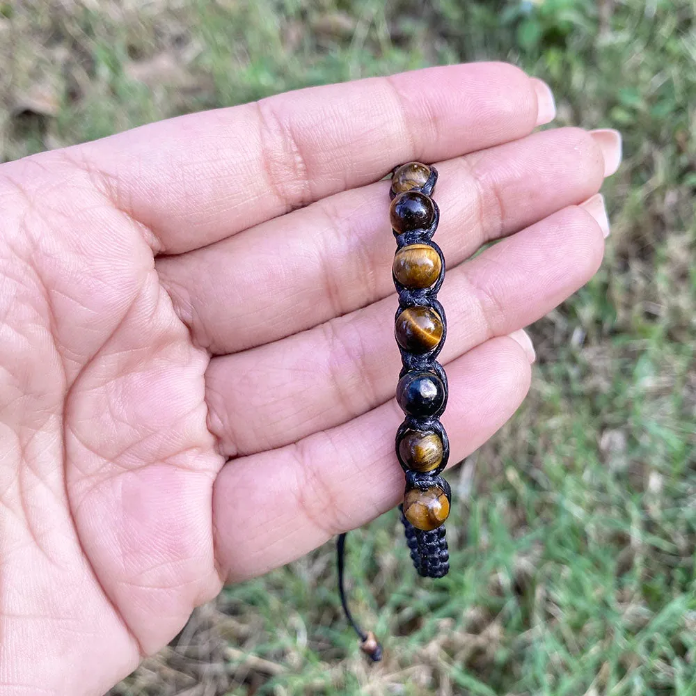 Tiger's Eye Threaded Bracelet